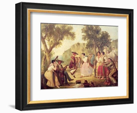 A Popular Dance-null-Framed Giclee Print