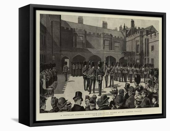 A Popular London Spectacle, Changing Guard at St James's Palace-Henry Gillard Glindoni-Framed Premier Image Canvas