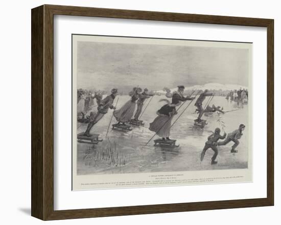A Popular Winter Amusement in Germany-Henry Charles Seppings Wright-Framed Giclee Print