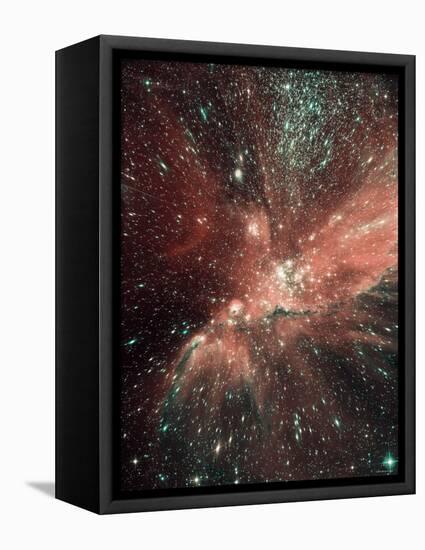 A Population of Infant Stars in the Milky Way Satellite Galaxy, the Small Magellanic Cloud-Stocktrek Images-Framed Premier Image Canvas