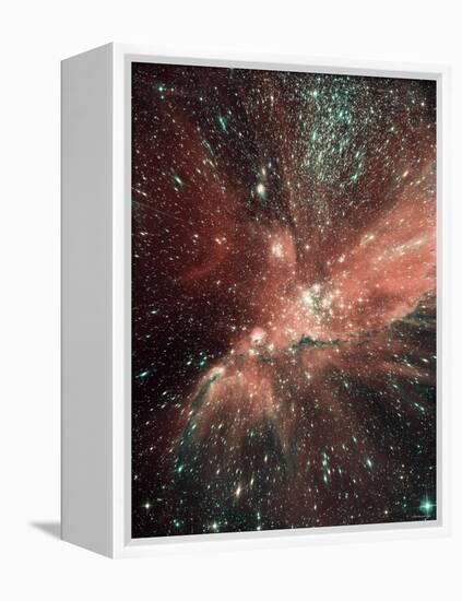 A Population of Infant Stars in the Milky Way Satellite Galaxy, the Small Magellanic Cloud-Stocktrek Images-Framed Premier Image Canvas