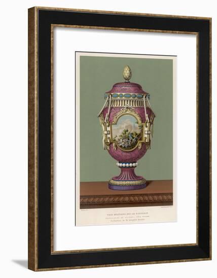 A Porcelain Vase from Sevres, France, in the Traditional Over-The-Top French Style-null-Framed Art Print