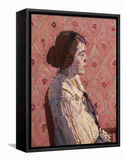 A Portrait in Profile: Mary L-Harold Gilman-Framed Premier Image Canvas