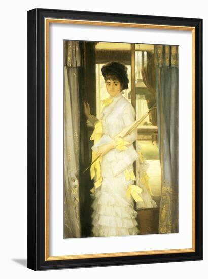 A Portrait, Miss Lloyd, 1876-James Tissot-Framed Giclee Print