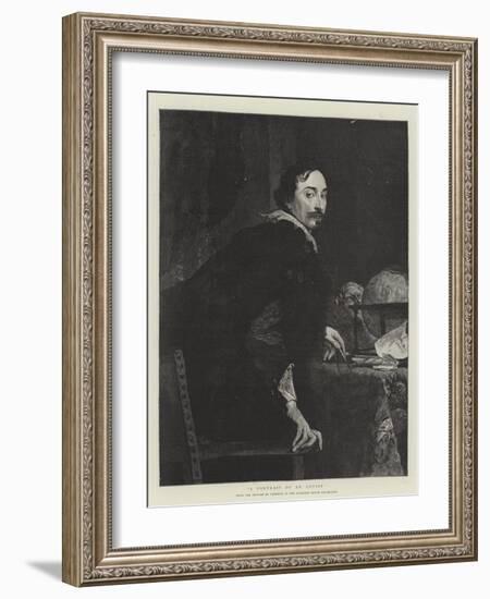 A Portrait of an Artist-Sir Anthony Van Dyck-Framed Giclee Print