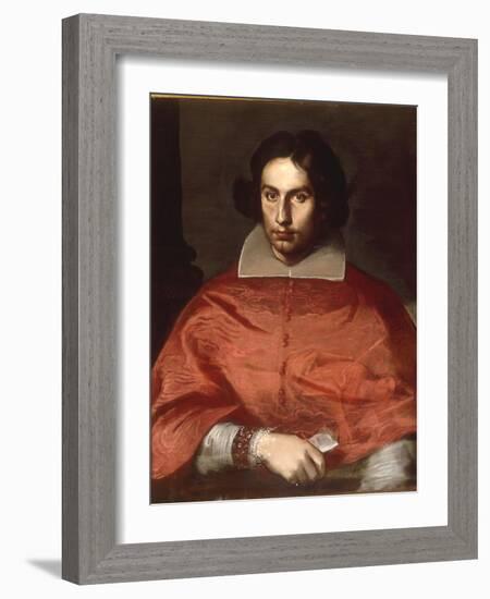 A Portrait of Cardinal Antonio Barberini-Simone Cantarini-Framed Giclee Print