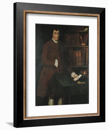 A Portrait of Charles Church Chandler in the Library-Winthrop Chandler-Framed Giclee Print