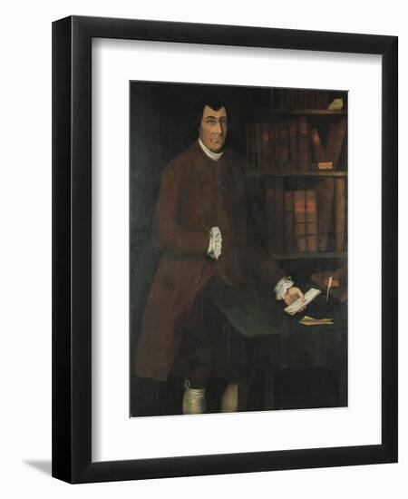 A Portrait of Charles Church Chandler in the Library-Winthrop Chandler-Framed Giclee Print