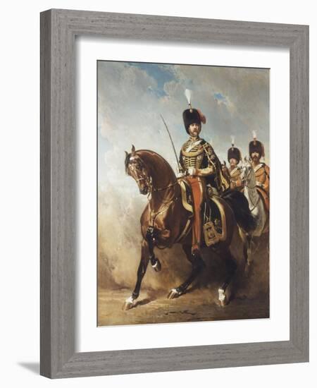 A Portrait of General Fleury on Horseback-Alfred Dedreux-Framed Giclee Print