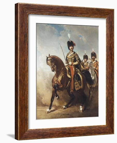 A Portrait of General Fleury on Horseback-Alfred Dedreux-Framed Giclee Print