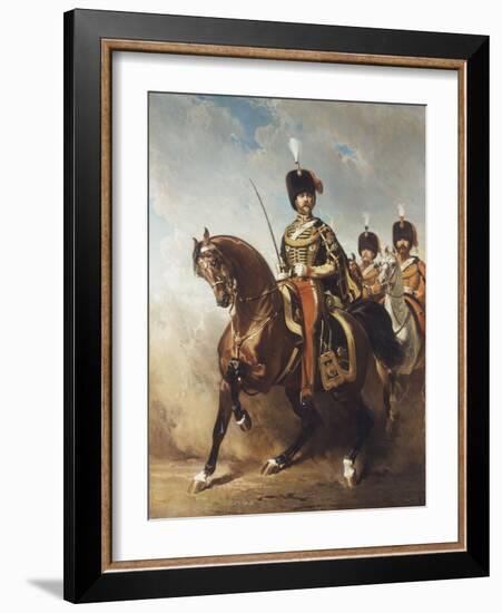 A Portrait of General Fleury on Horseback-Alfred Dedreux-Framed Giclee Print