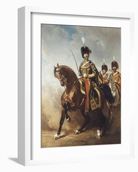 A Portrait of General Fleury on Horseback-Alfred Dedreux-Framed Giclee Print