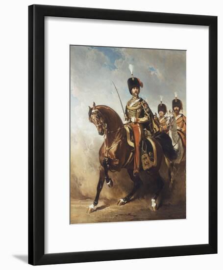 A Portrait of General Fleury on Horseback-Alfred Dedreux-Framed Giclee Print