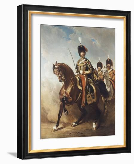 A Portrait of General Fleury on Horseback-Alfred Dedreux-Framed Giclee Print