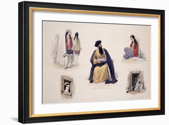 A Portrait of His Majesty Shah-Soojah-Ool-Moolk, from "Sketches in Afghaunistan"-James Atkinson-Framed Giclee Print