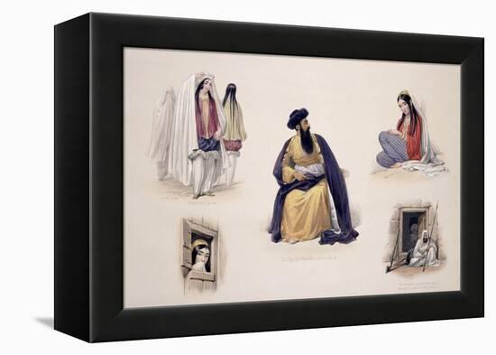 A Portrait of His Majesty Shah-Soojah-Ool-Moolk, from "Sketches in Afghaunistan"-James Atkinson-Framed Premier Image Canvas