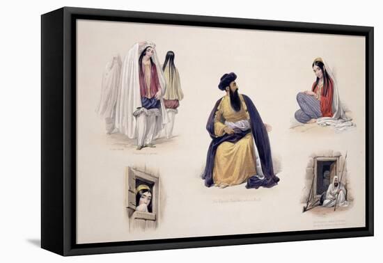 A Portrait of His Majesty Shah-Soojah-Ool-Moolk, from "Sketches in Afghaunistan"-James Atkinson-Framed Premier Image Canvas