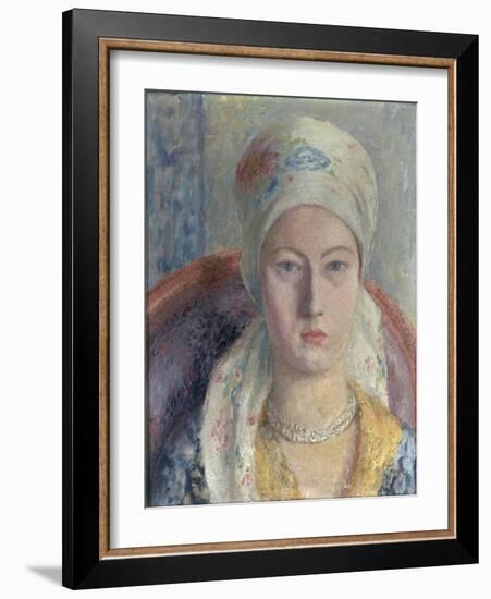 A Portrait of Julia Strachey, 1928-Dora Carrington-Framed Giclee Print