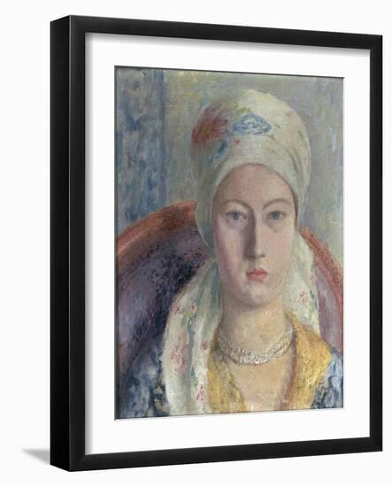 A Portrait of Julia Strachey, 1928-Dora Carrington-Framed Giclee Print