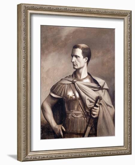 A Portrait of Julius Ceaser, Half-Length-Jean Leon Gerome-Framed Giclee Print