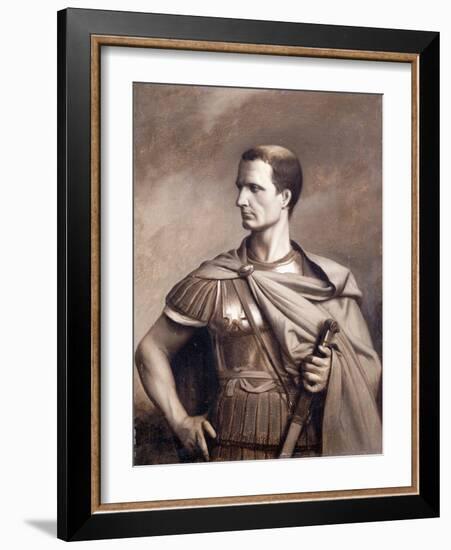 A Portrait of Julius Ceaser, Half-Length-Jean Leon Gerome-Framed Giclee Print