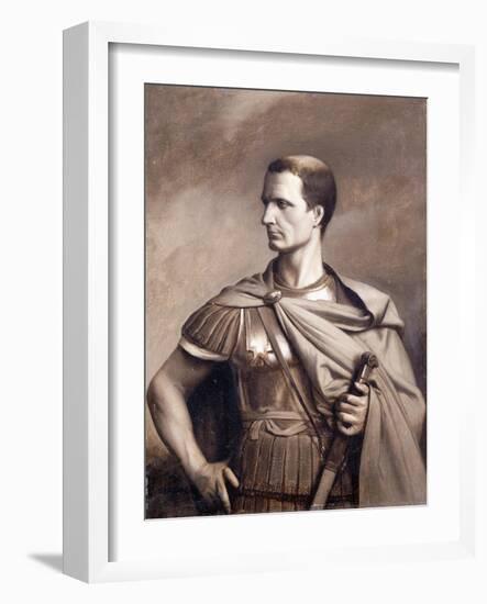 A Portrait of Julius Ceaser, Half-Length-Jean Leon Gerome-Framed Giclee Print