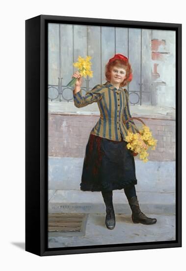 A Portrait of Miss Gertie Miller, 1893-William Henry Margetson-Framed Premier Image Canvas