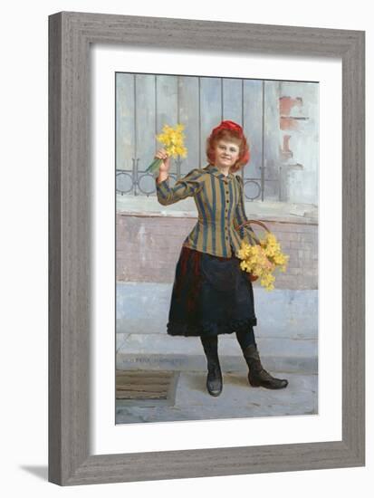 A Portrait of Miss Gertie Miller, 1893-William Henry Margetson-Framed Giclee Print