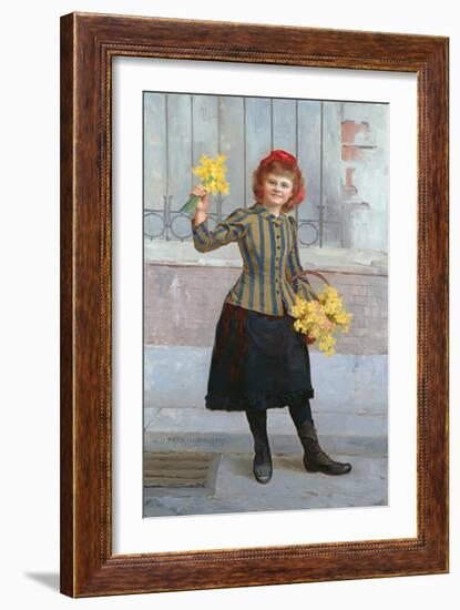 A Portrait of Miss Gertie Miller, 1893-William Henry Margetson-Framed Giclee Print