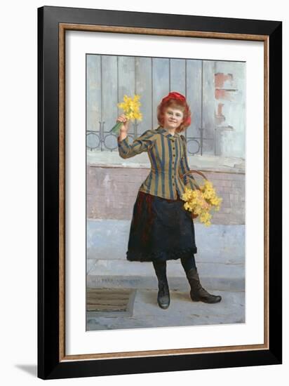 A Portrait of Miss Gertie Miller, 1893-William Henry Margetson-Framed Giclee Print