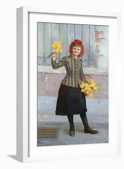 A Portrait of Miss Gertie Miller, 1893-William Henry Margetson-Framed Giclee Print