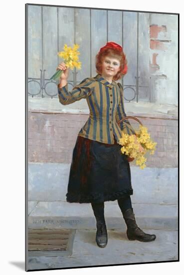 A Portrait of Miss Gertie Miller, 1893-William Henry Margetson-Mounted Giclee Print