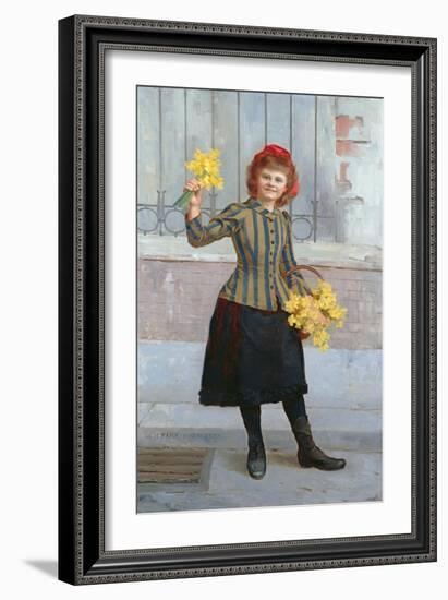 A Portrait of Miss Gertie Miller, 1893-William Henry Margetson-Framed Giclee Print