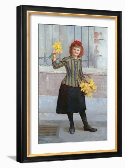 A Portrait of Miss Gertie Miller, 1893-William Henry Margetson-Framed Giclee Print