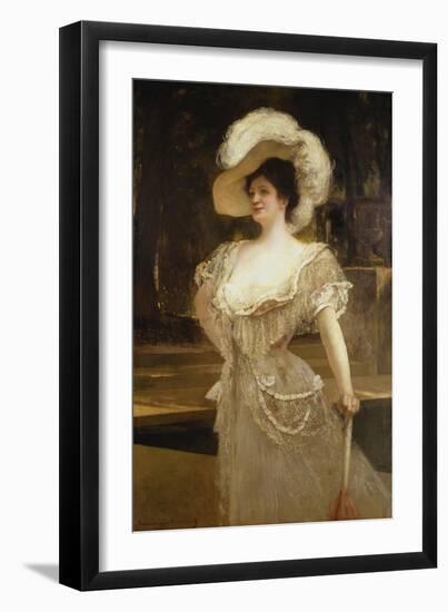 A Portrait of Mrs, 1901-Jean Joseph Benjamin Constant-Framed Giclee Print