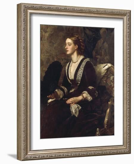 A Portrait of Mrs Archibald Milman, 1877-Edward John Poynter-Framed Giclee Print