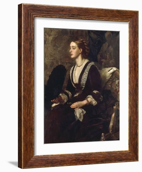 A Portrait of Mrs Archibald Milman, 1877-Edward John Poynter-Framed Giclee Print