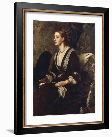 A Portrait of Mrs Archibald Milman, 1877-Edward John Poynter-Framed Giclee Print