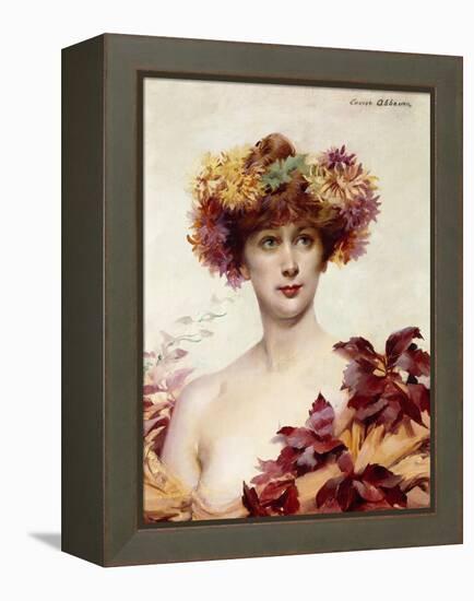 A Portrait of Sarah Bernhardt-Louise Abbema-Framed Premier Image Canvas