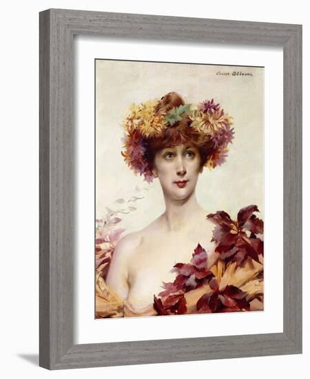 A Portrait of Sarah Bernhardt-Louise Abbema-Framed Giclee Print