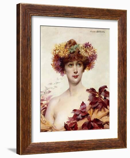 A Portrait of Sarah Bernhardt-Louise Abbema-Framed Giclee Print