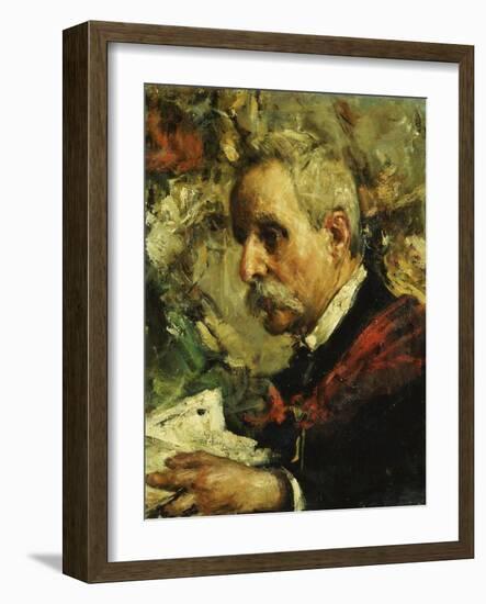 A Portrait of the Artist's Father-Antonio Mancini-Framed Giclee Print