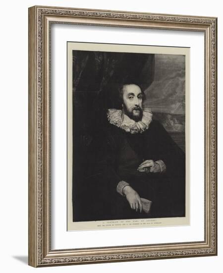 A Portrait of the Earl of Arundel-Sir Anthony Van Dyck-Framed Giclee Print