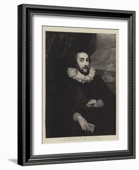 A Portrait of the Earl of Arundel-Sir Anthony Van Dyck-Framed Giclee Print