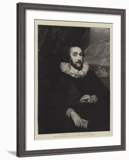 A Portrait of the Earl of Arundel-Sir Anthony Van Dyck-Framed Giclee Print