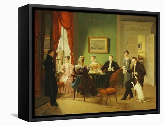 A Portrait of the Schram Family, 1829-Emilius Baerentzen-Framed Premier Image Canvas