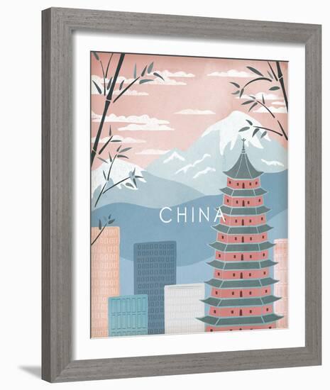 A Postcard From China-Clara Wells-Framed Giclee Print