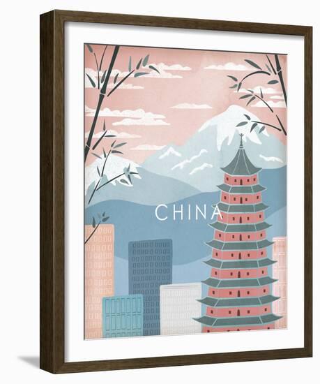 A Postcard From China-Clara Wells-Framed Giclee Print