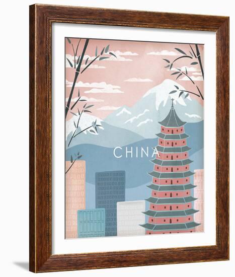 A Postcard From China-Clara Wells-Framed Giclee Print