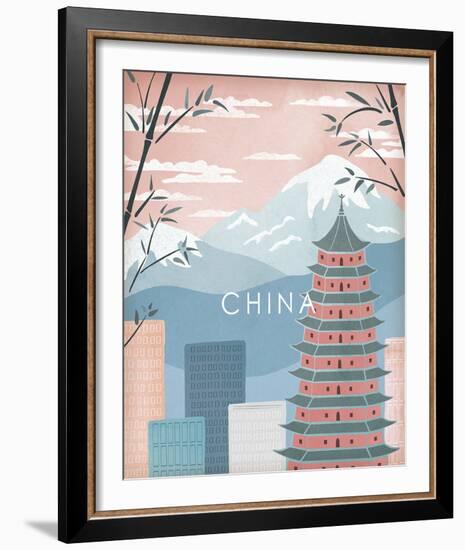 A Postcard From China-Clara Wells-Framed Giclee Print